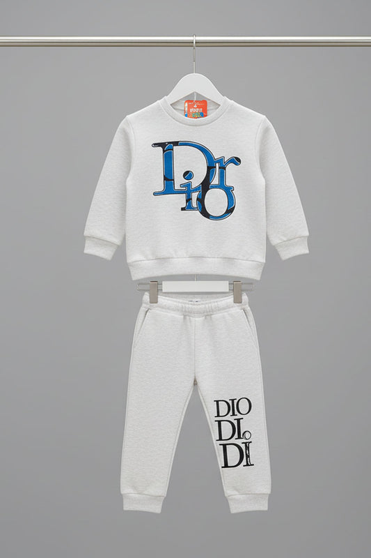 Chic Kids Loungewear Set | Pack of 2 (Navy Blue & Off-White)