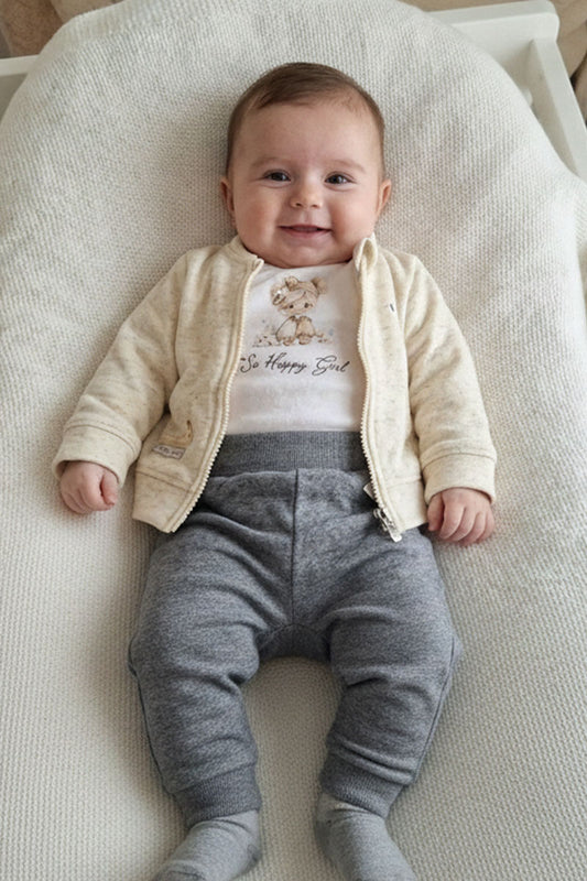 Smiles & Style: The "So Happy Girl" 3-Piece Cozy Set