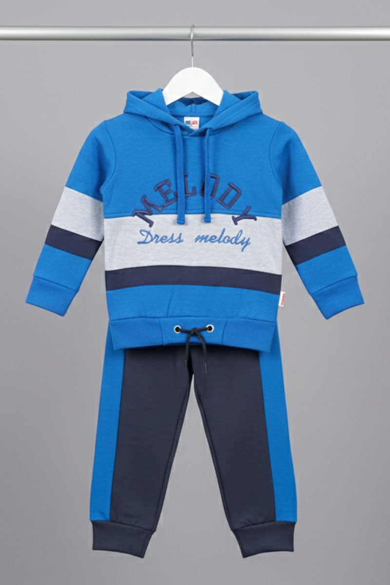 Blue Hooded Track Suit
